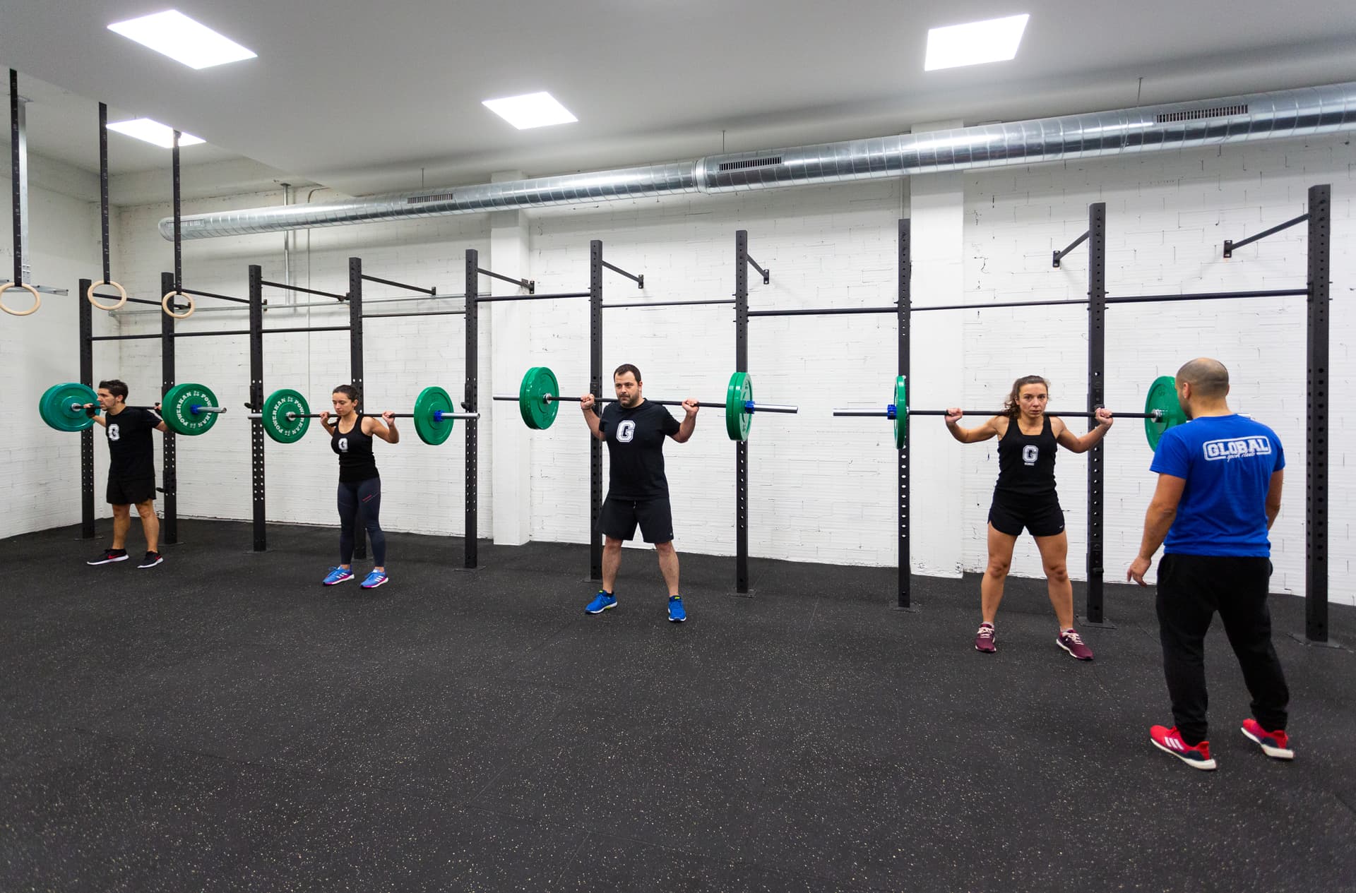 Entrenamiento en grupo en Oleiros