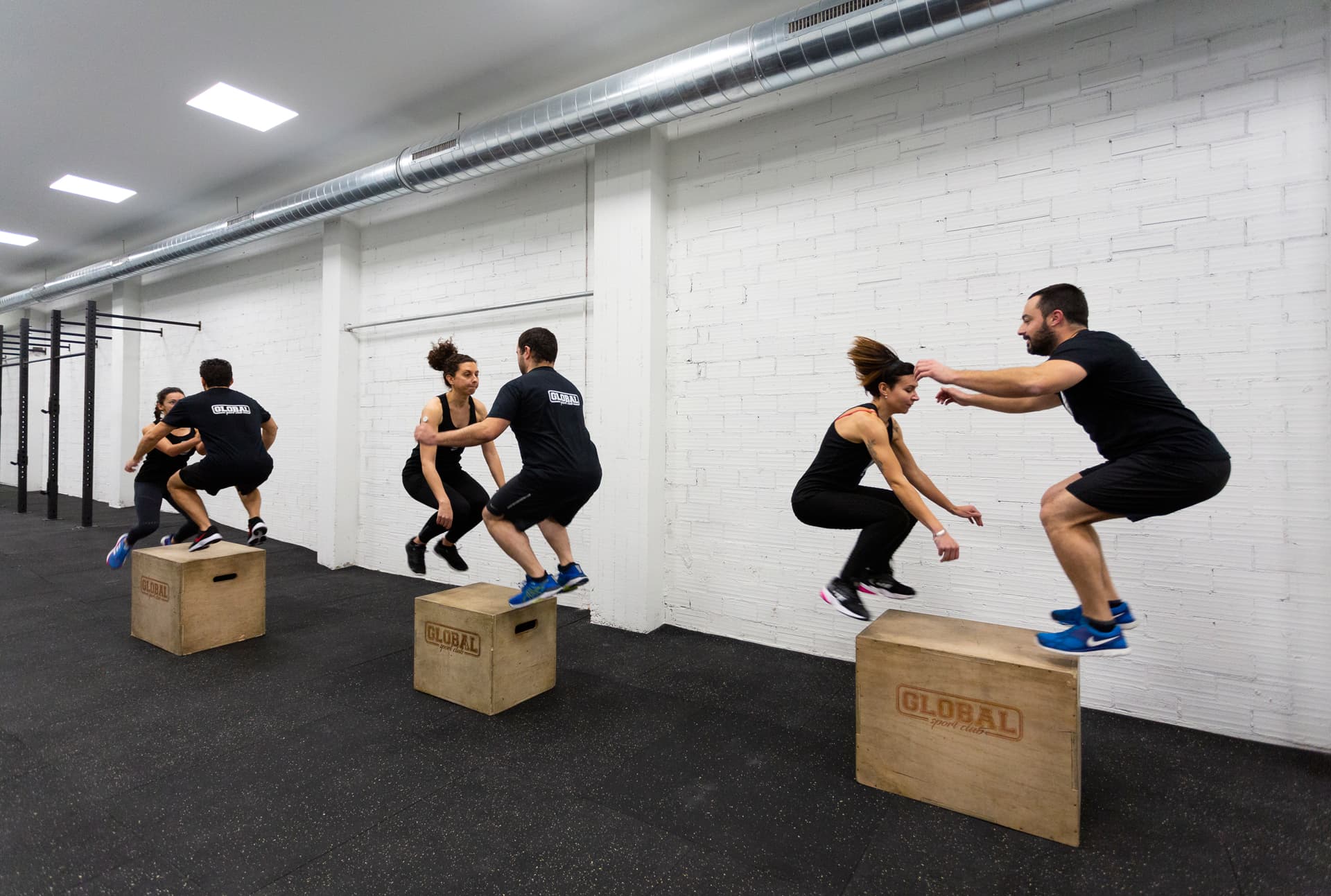 Entrenamiento en grupo en A Coruña